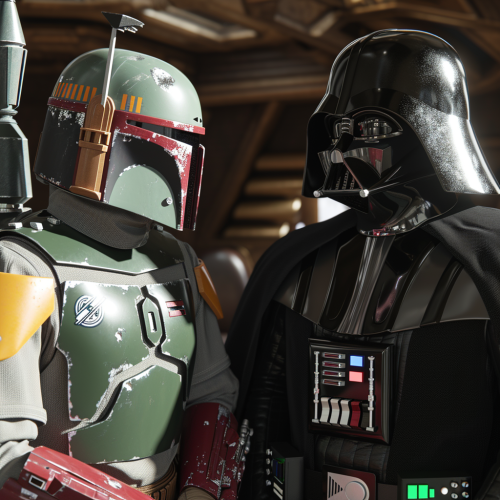 Darth Vader Galactic Police Conference 3D