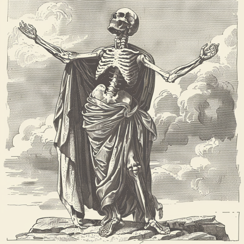 Toga Death Engraving Open Arms