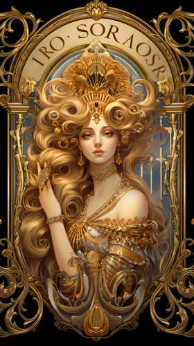 Art Deco Scorpio Tarot Goddess
