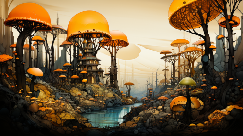 Fractal Art with Deep Forest Elements