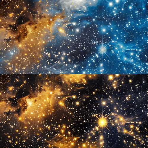 Deep space stars YouTube banner