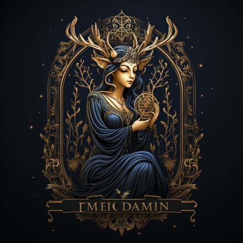 Logo for Deer Mystic Tarot Reading Business