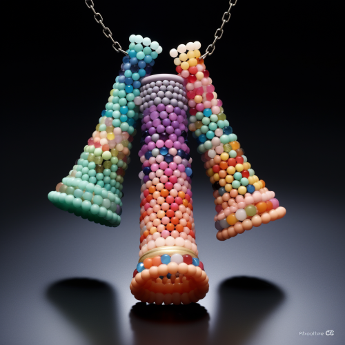 Diamond Necklace Trappin Dots Pendant