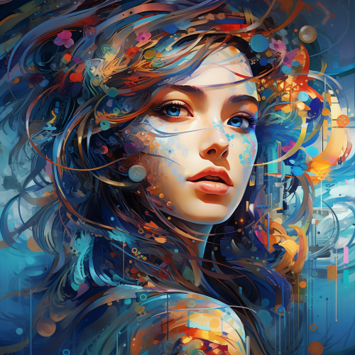 Unique AI-generated digital artwork showcasing style