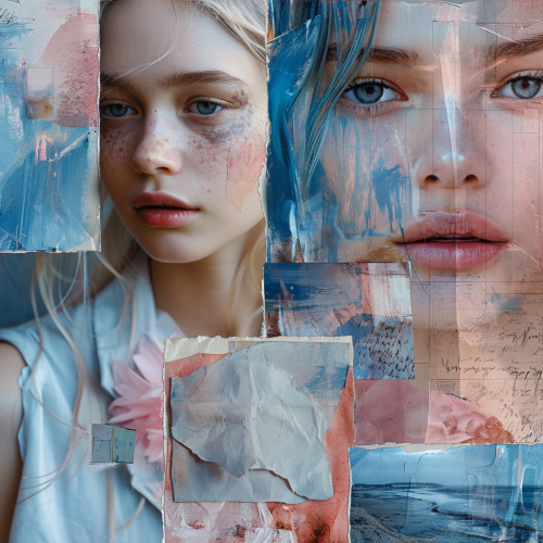 Trendy digital bank TikTok page moodboard in 2024