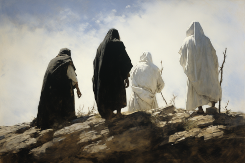 Andrew Wyeth's painting of disciples on the Mount of Olives Andrew Wyeth's painting of disciples on the Mount of Olives
