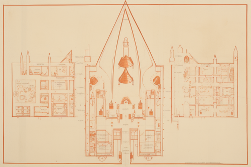 Isometric diagram of Disneyland It's a Small World room