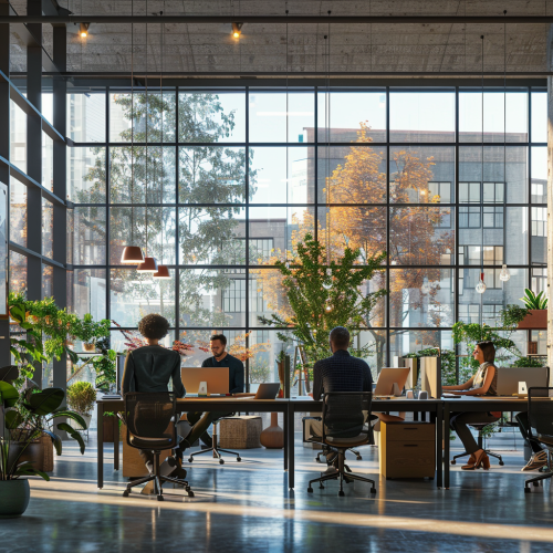 Diverse people in office setting Diverse people in office setting