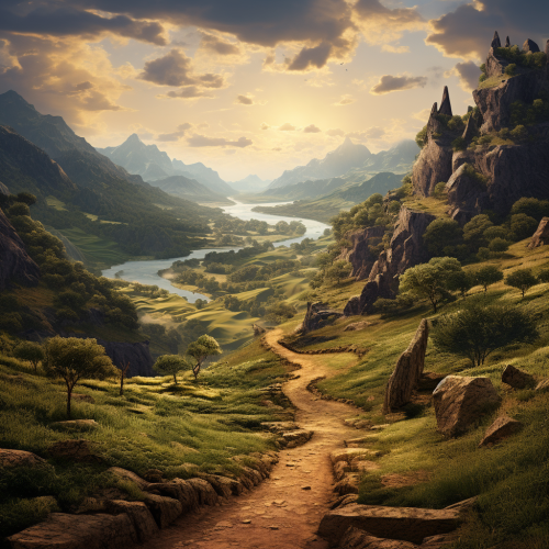 Path through a diverse landscape