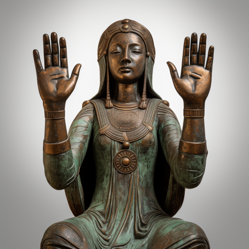 Divine Woman in Elegant Form and Tunic