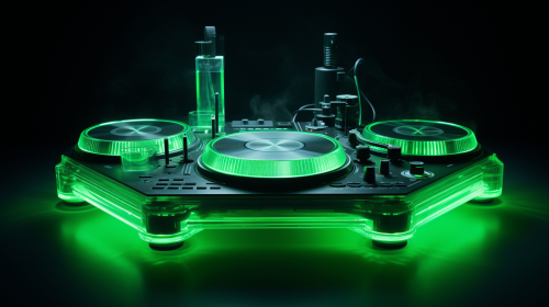 DJ Mixing Desk with Levitation Speakers