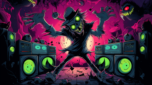 Dancing DJ Monster with Sound