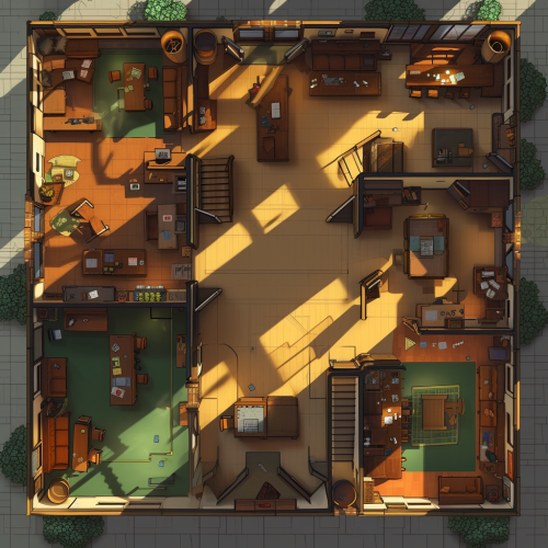 D&D Style Office Map