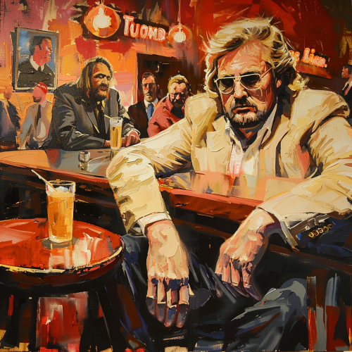Donald Trump Big Lebowski Painting