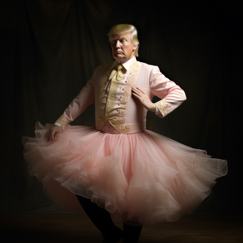 Image of Donald Trump as a Ballerina