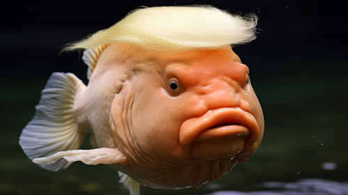 Blobfish resembling Donald Trump's face