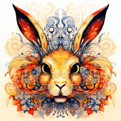 Doodle Rabbit Illustration