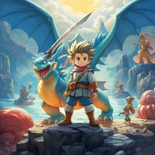 Dragon Quest Cover Graphic Game