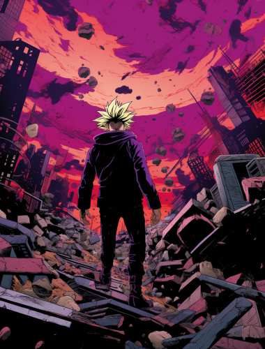 Dragonball Trunks Purple Haze Anime Series