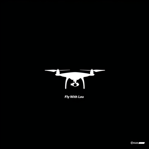 Creative drone brand logo for photography brand