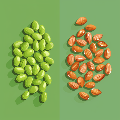Comparison of Edamame Beans and Almonds