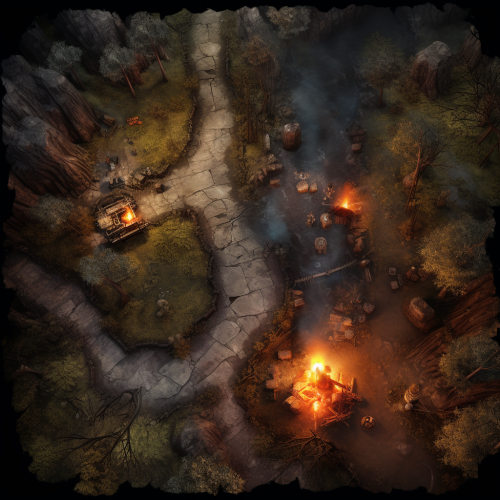 D&D Battlemap - Top Down View