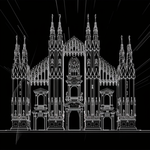 Milan Duomo White Lines Architecture