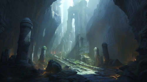 Dwarven Ruins in Morning Glow Dwarven Ruins in Morning Glow