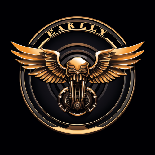 Futuristic Eagle Wings Harley Davidson Logo