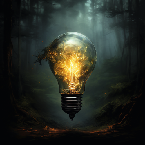 Edison's Light shining into Darkness