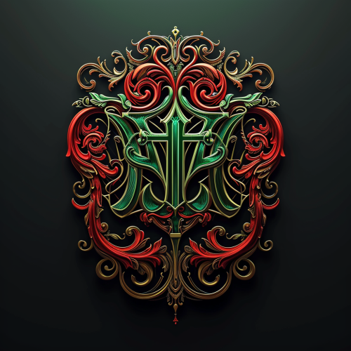 Highly Detailed Eger Logo in Green and Red