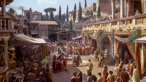 Cleopatra and Caesarion in Roman Villa