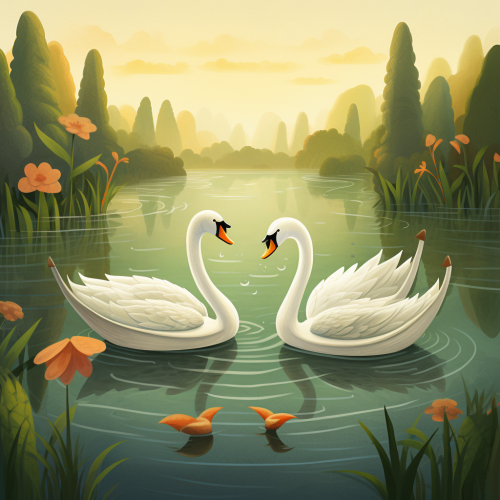 Swan pedal boats on El Estero Lake