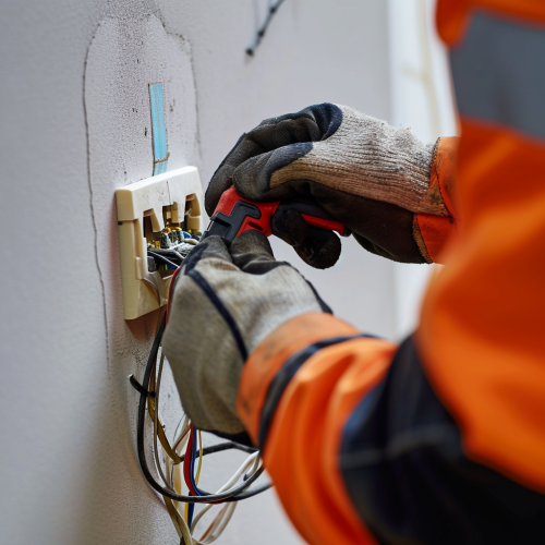 Electrician Wiring Socket Outlet
