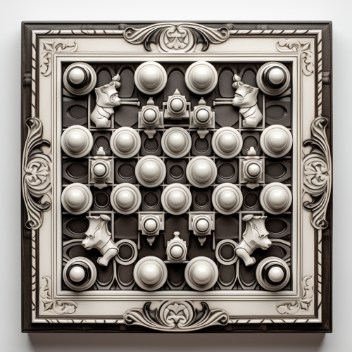 Beautiful Chess Board in Top View