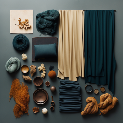Fabrics with warm and rustic textures Fabrics with warm and rustic textures