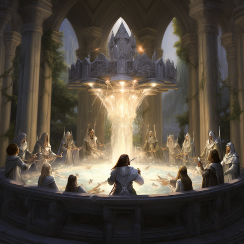 Gathering of Elves in Magical Council