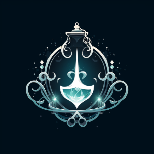 Elixir Potion Silver Ring Diamond Chains Logo