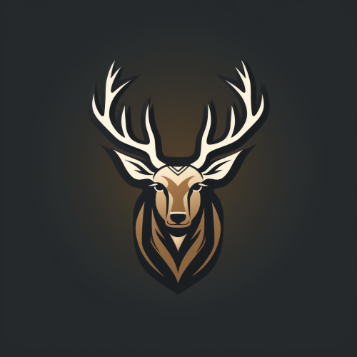 Elk Head Logo Vector Graphic