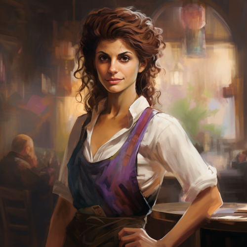 Anorexics Nia Vardalos as tavern waiter