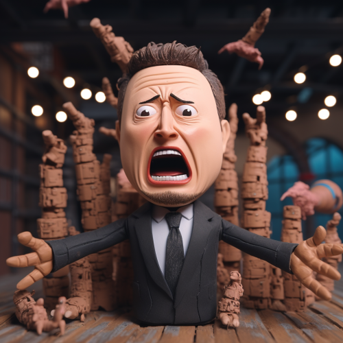 Claymation of Elon Musk