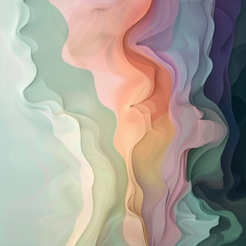 Map symbolizing emotions through gradients