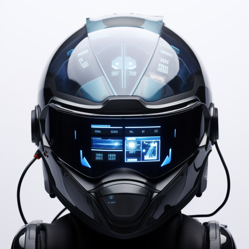 Emotive robot helmet with digital display face