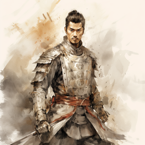 Emperor of the Three Kingdoms in a Palace