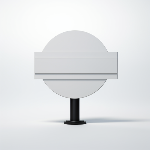 Road Sign on White Background