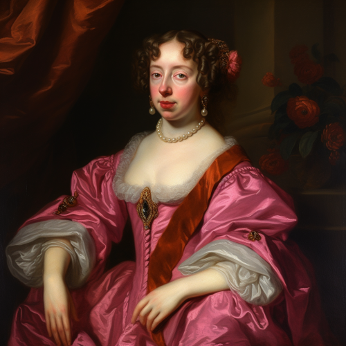 Beautiful English Queen Pink Gown