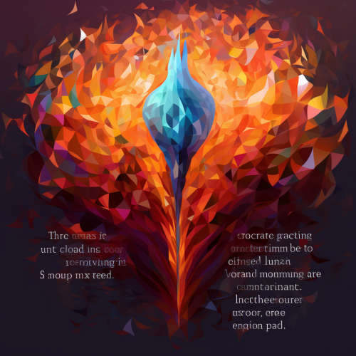 Abstract artwork of entrepreneurship concept