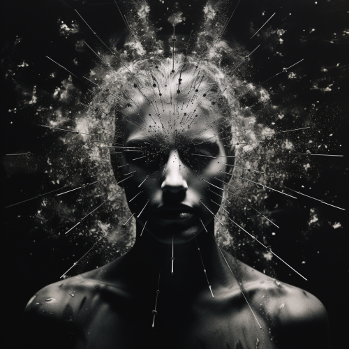 Ephemeral male star god in cosmic universe Ephemeral male star god in cosmic universe