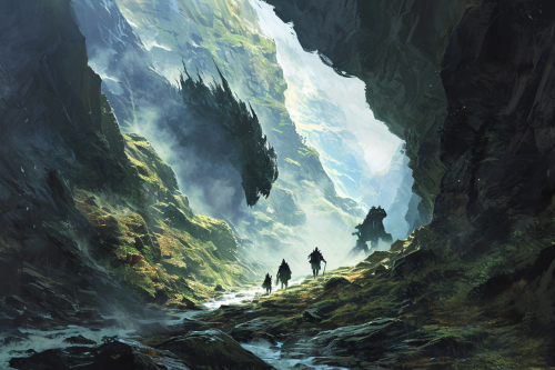 Epic Monster Encounter with Air Elementals in Mountain Mists