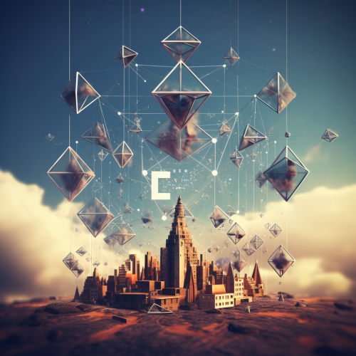 Aerial view of Ethereum blockchain